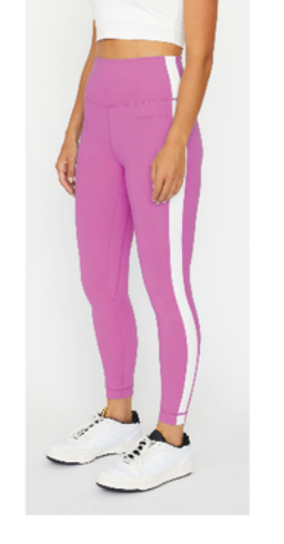 Hana 7/8 Side Stripe Leggings - Orchid