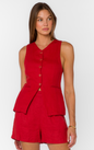 Pisces Vest - Salsa Red