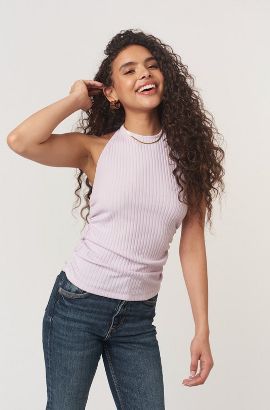 After the Rain Rib Halter Top