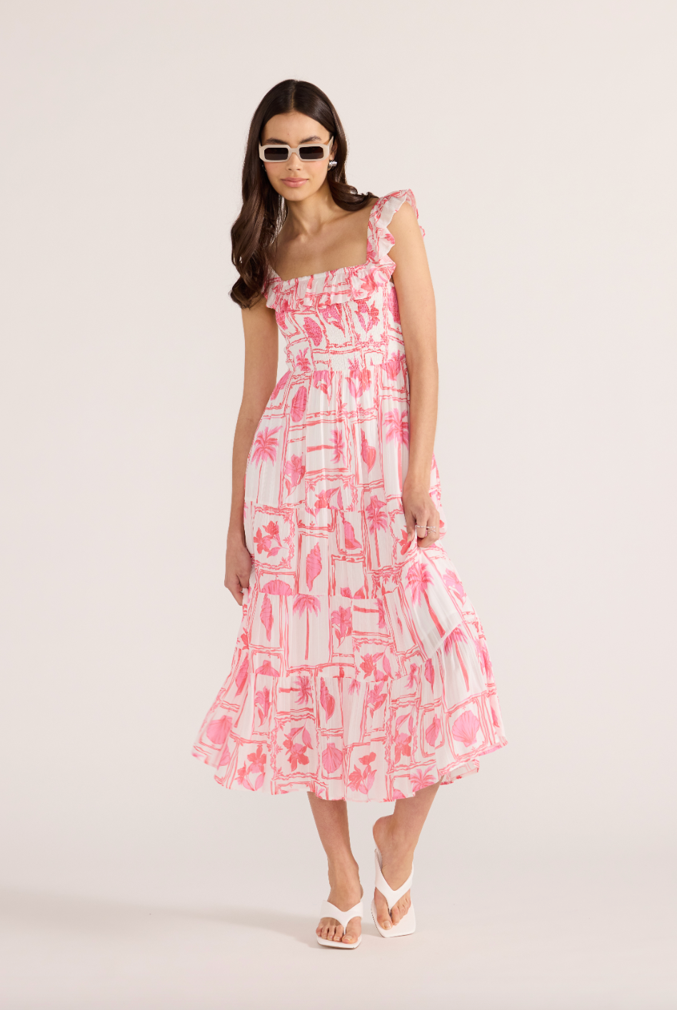 Bria Frill Midi Dress