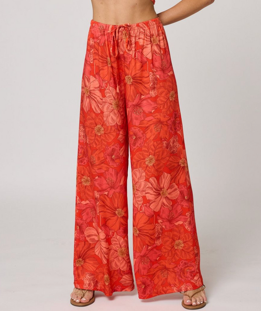 Venice Wide Leg Pant - aperol spritz