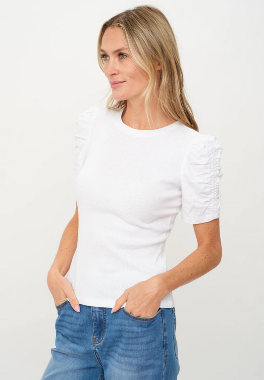 Alexandria Ribbed Ruched Sleeve