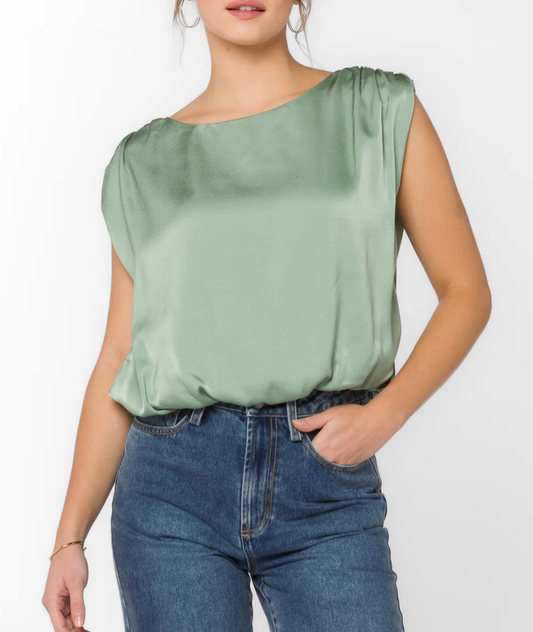 Apollo Blouse- Tea Leaf