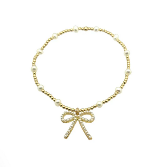 Barbara Bow with Pearls Bracelet