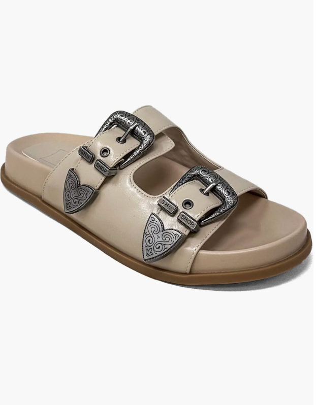 Dolly Slide Sandal, Bone
