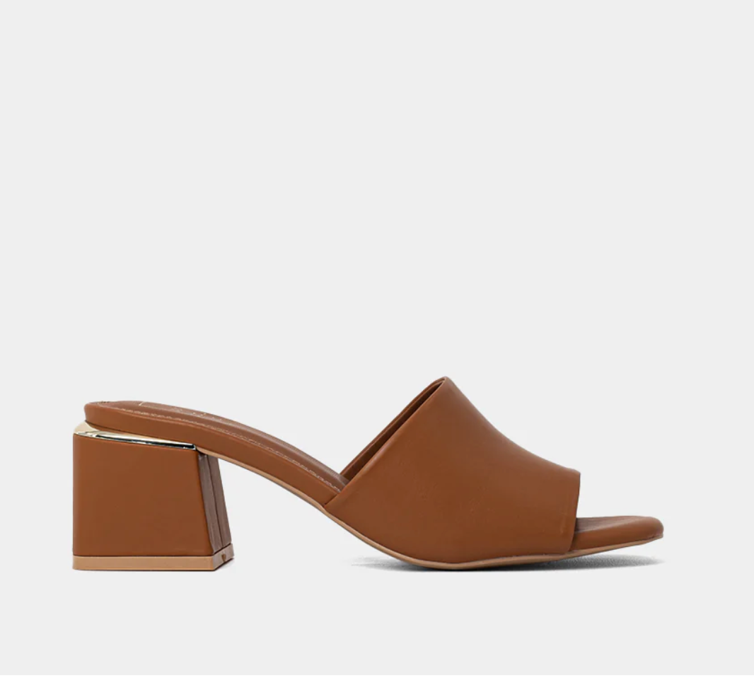 Glinda Heel Mule Sandal, Camel