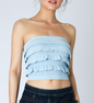 Layered Ruffle Tube Top, one size