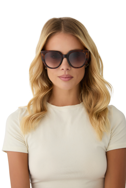 Ivy, Sequoia Tort Brown Gradient Sunglasses