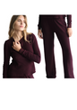 Maine Waffle Lounge Set - Merlot