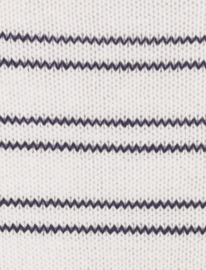 Selene Knit Vest, Navy/White