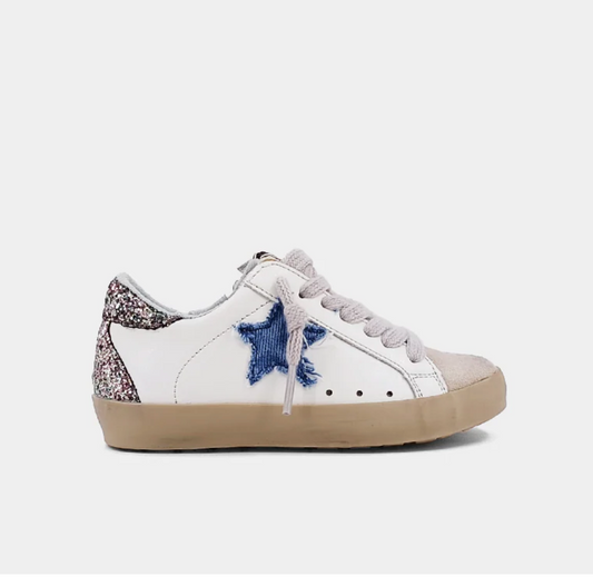 Paula Toddler Sneakers - Tie Dye Denim