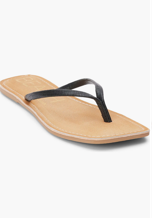 Bungalow Sandal - black lizard