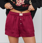 Max Boxer Shorts, Cranberry Luxe Satin