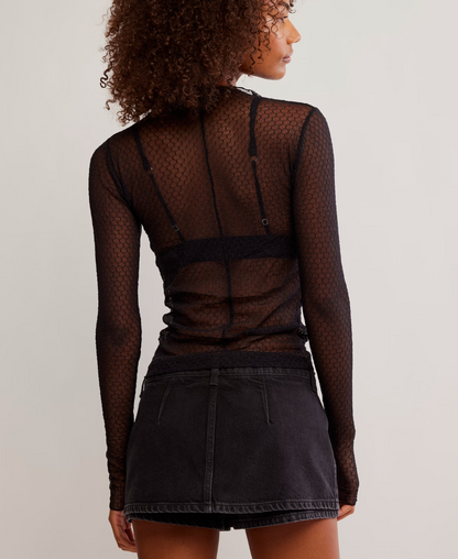 Minding My Business Top, Black
