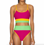 Eva & Emmy Swim Set, Sunset Colorblock
