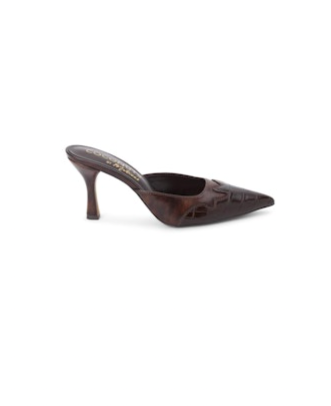 Greer Mulled Heel, Chocolate Croc