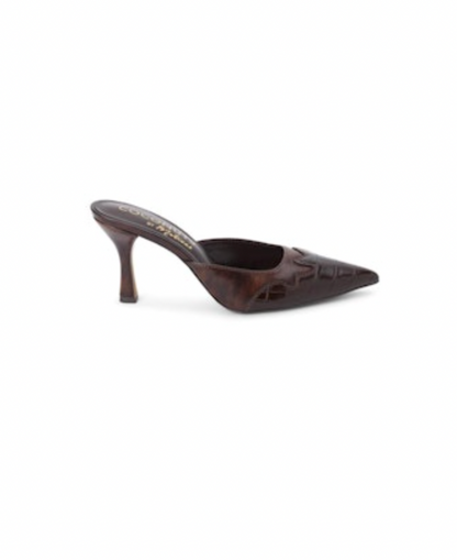 Greer Mulled Heel, Chocolate Croc