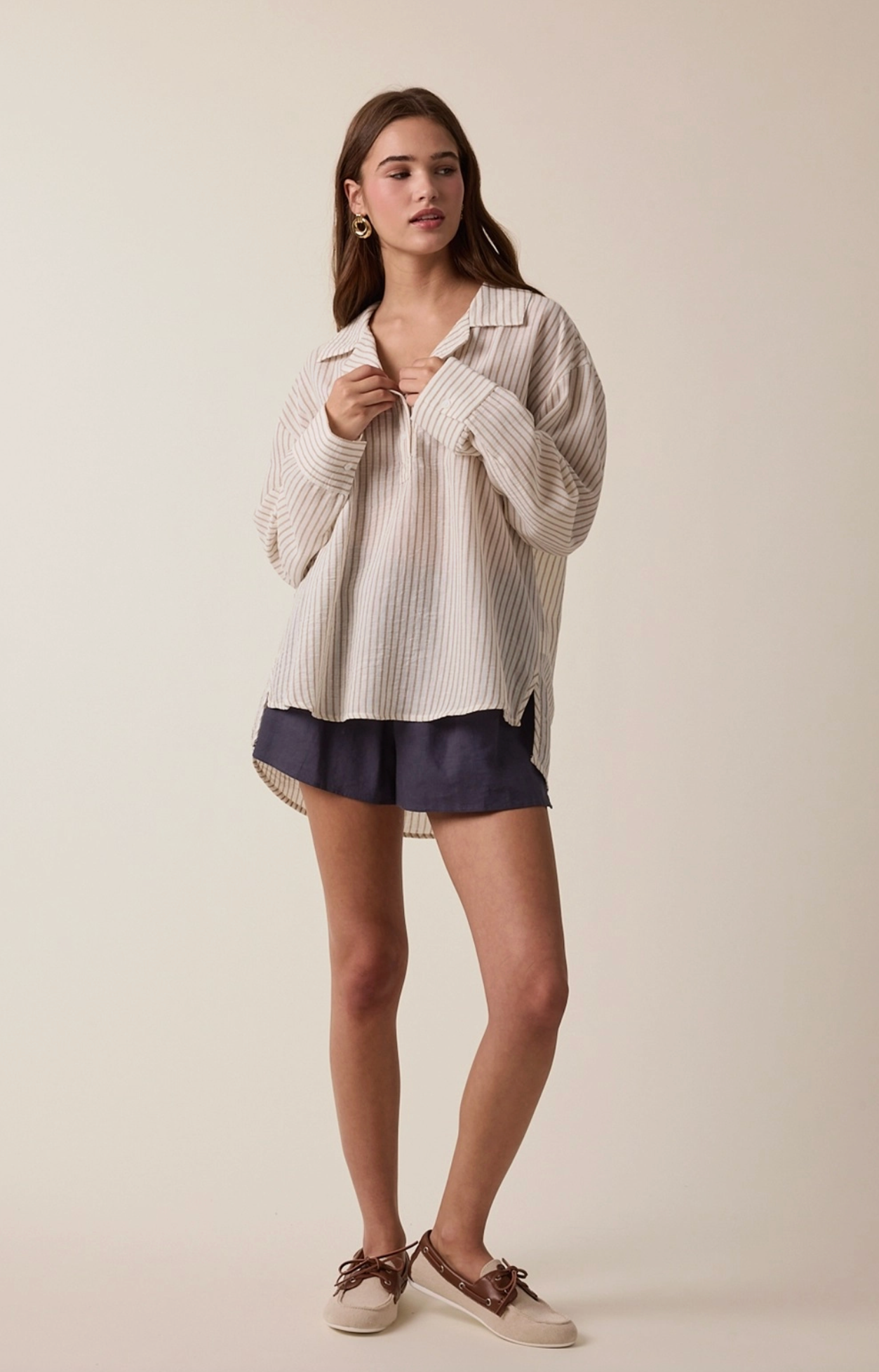 Striped Woven Top