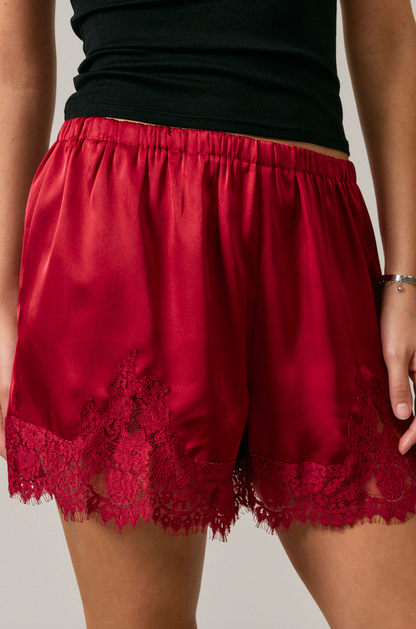 Lace Trim Shorts