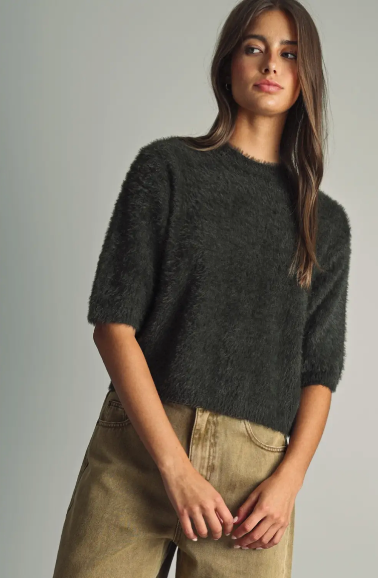 Cropped Faux Fur