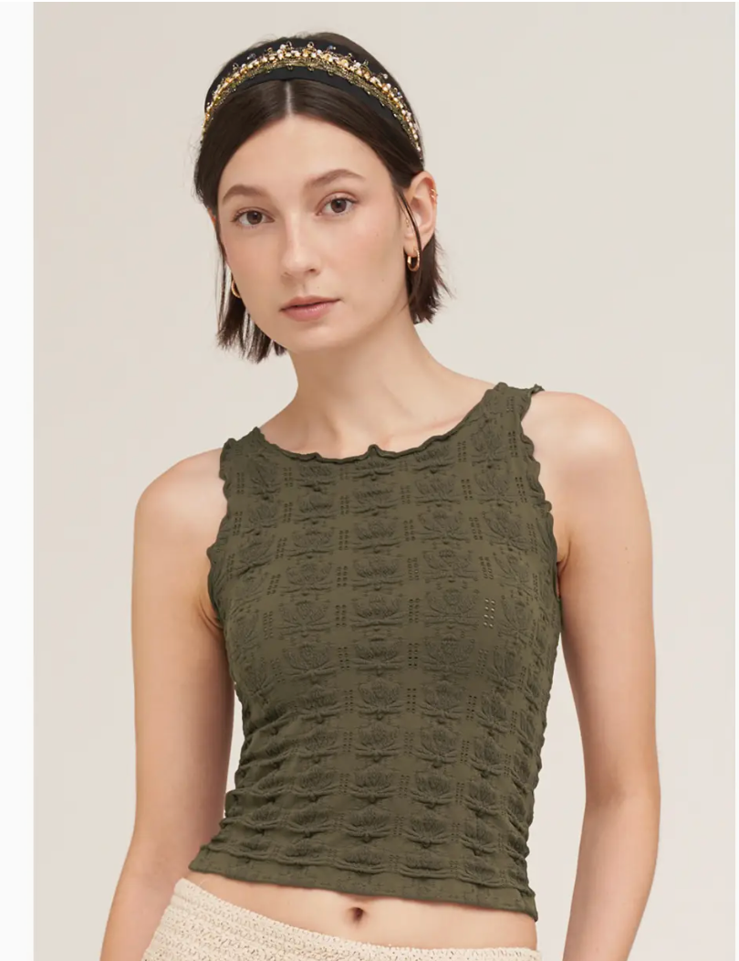 Floral Edge Top