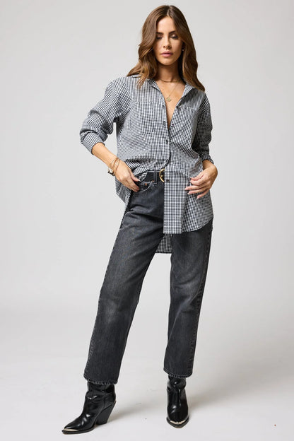 The Gingham Favorite Shirt, Black/White