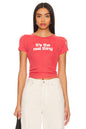 The Real Thing Baby Tee, fire red