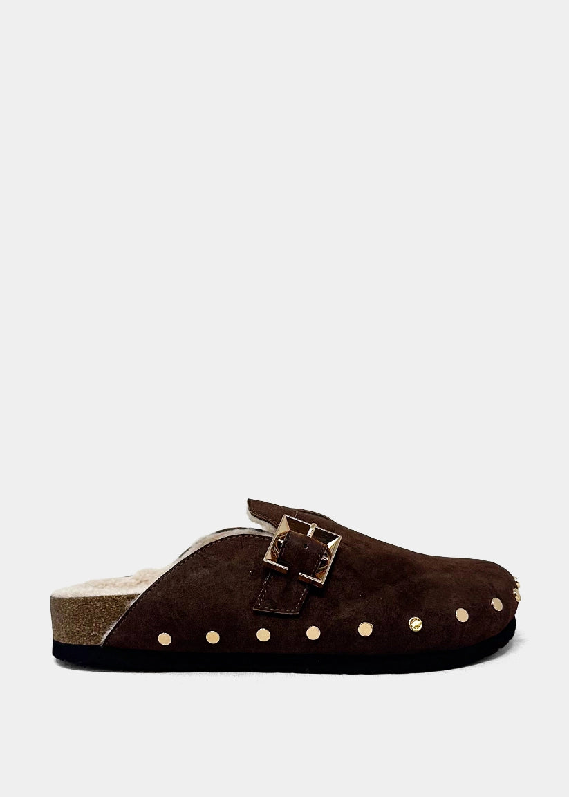 Tori Suede Clog, Brown
