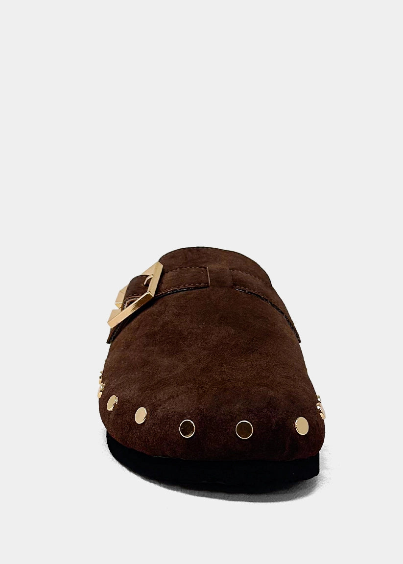 Tori Suede Clog, Brown