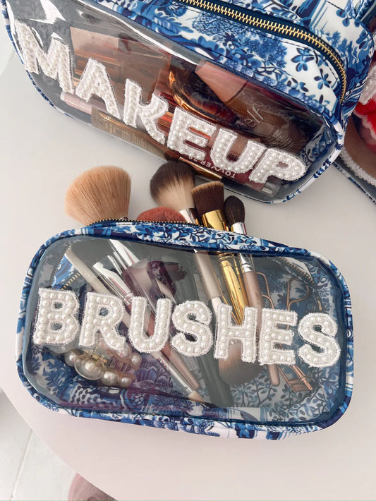 Brushes Blue Willow, Medium Bag