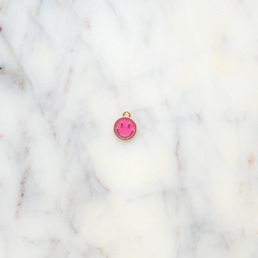 Little Stacks Charms, Pink Smiley