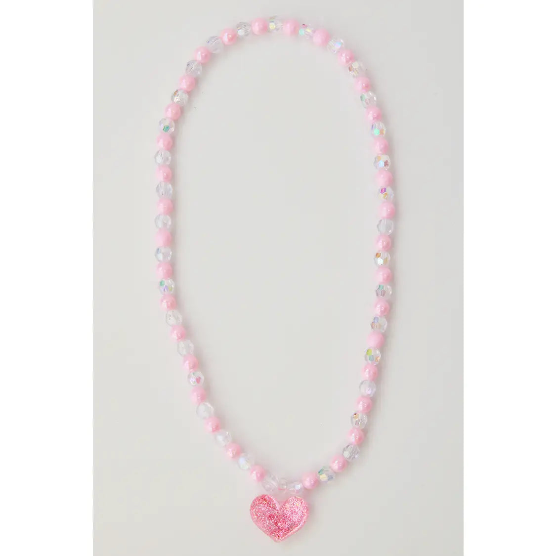 Pink Floating Heart Necklace