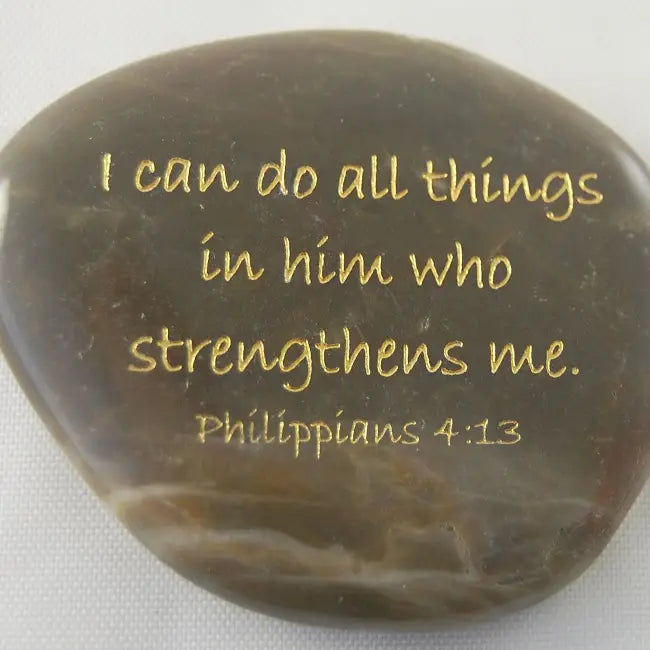 Scripture Stone Philippians 4:13