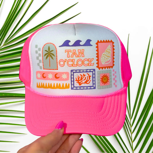 Tan O'Clock Trucker Hat