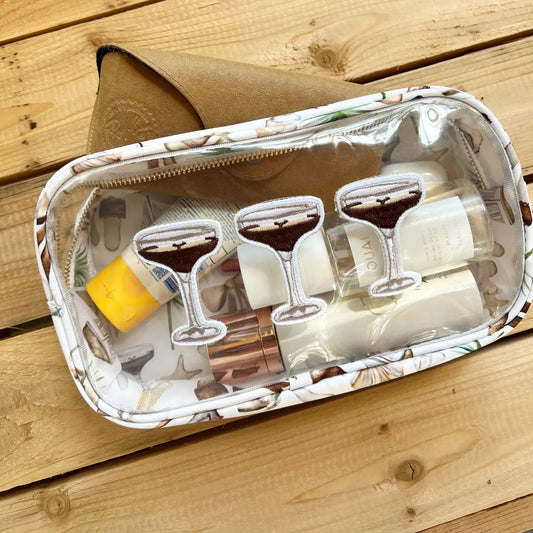 Espresso Martinis Clear Cosmetic Bag