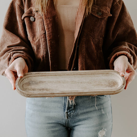 Large Wood Tray, rustic wood