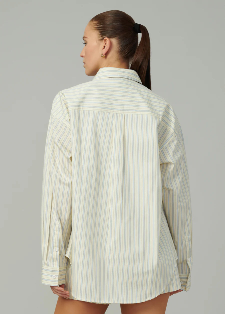 Boyfriend Button Down Shirt - Anise Flower
