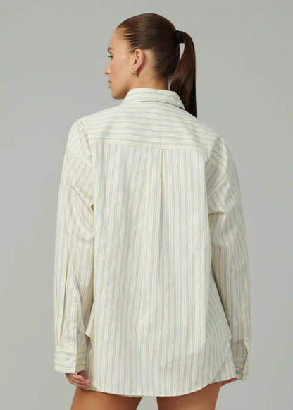 Boyfriend Button Down Shirt - Anise Flower