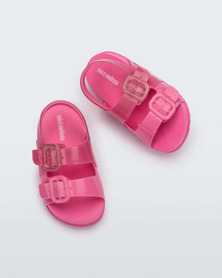 Kids/Toddler Cozy Sandals, glitter pink