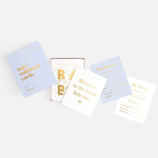 Baby Milestone Cards - powder blue