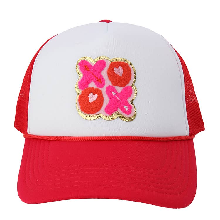 Chenille XOXO Trucker Hat