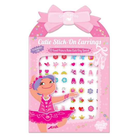 Cutie Stick On Earrings - Pretty Ballerinas