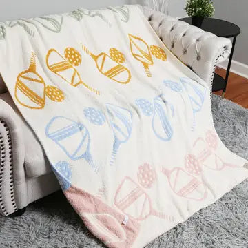 Pickleball Soft Throw Blanket