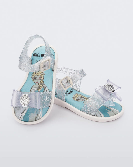 Kid's Disney Mar Sandal, clear/glitter (Elsa)