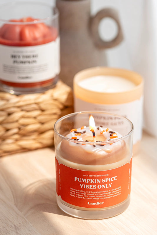 Pumpkin Donut Candle
