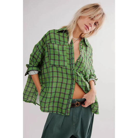 Cardiff Green Plaid Flannel