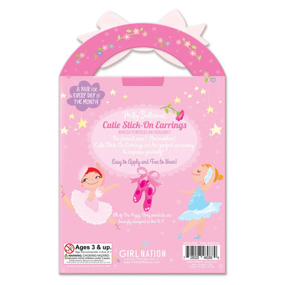 Cutie Stick On Earrings - Pretty Ballerinas