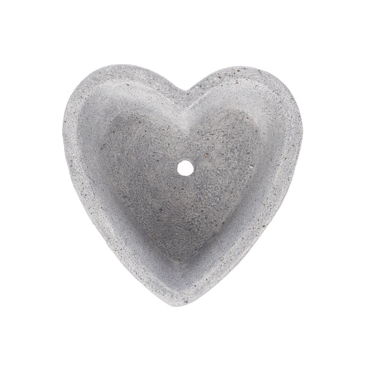 Heart Plant Pot, Grey