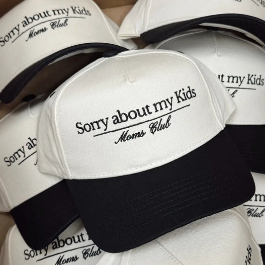 Sorry About My Kids Vintage Trucker Hat
