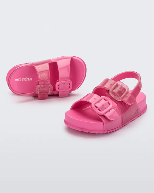 Kids/Toddler Cozy Sandals, glitter pink